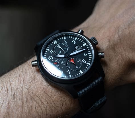 iwc top gun on wrist|iwc pilot top gun price.